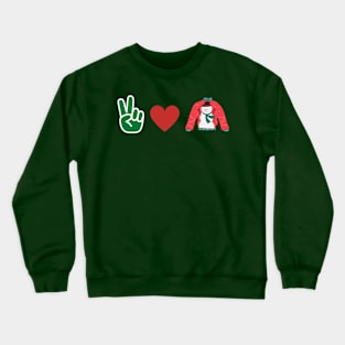 Peace love and Christmas Crewneck Sweatshirt